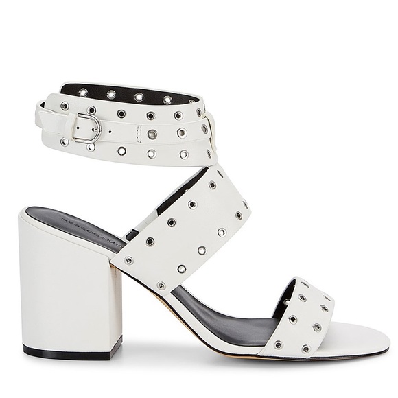 Rebecca Minkoff Shoes - Rebecca Minkoff Carter White Rivet Sandal NWOT